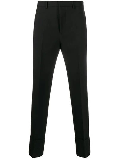 Shop Givenchy Rolled Cuffs Tailored Trousers In Black