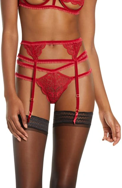 Shop Honeydew Intimates Tatiana Garter Belt In Hot Toddy