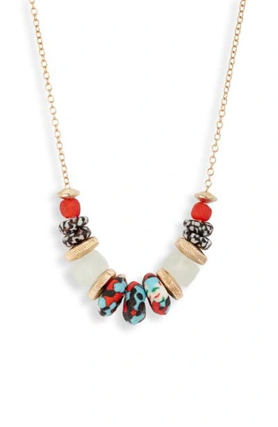 Shop Akola Glass Bead Necklace In Multi