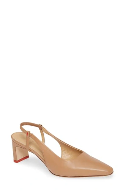 Shop Aeyde Eve Slingback Pump In Hazelnut