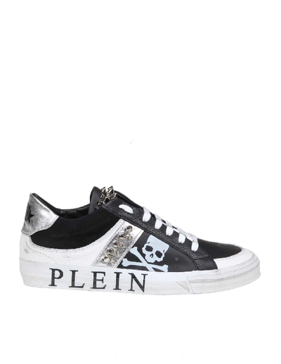 Shop Philipp Plein Sneakers Lo-top Star In Black Leather