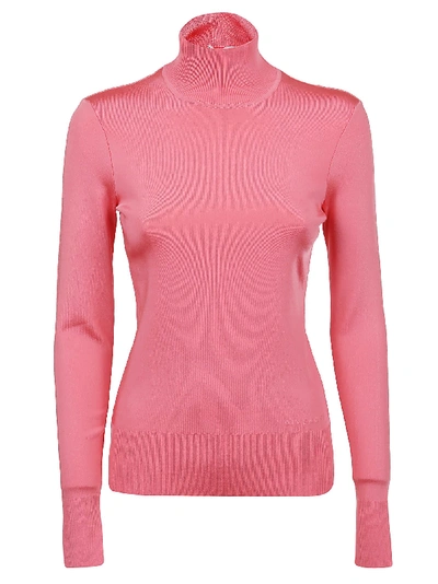 Shop Givenchy Turtle Neck Sweater In Flamingo