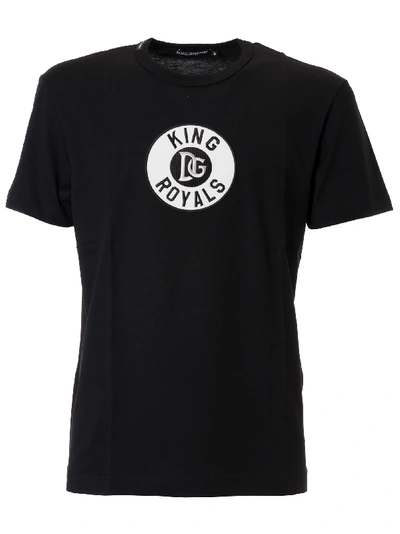 Shop Dolce & Gabbana King Royals T-shirt In Black