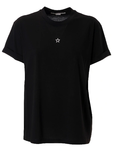 Shop Stella Mccartney Star Print T-shirt In Black