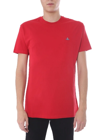 Shop Vivienne Westwood Round Neck T-shirt In Rosso