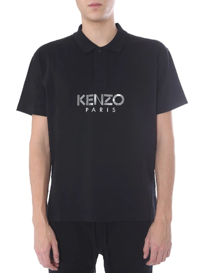 Shop Kenzo Regular Fit Polo In Nero