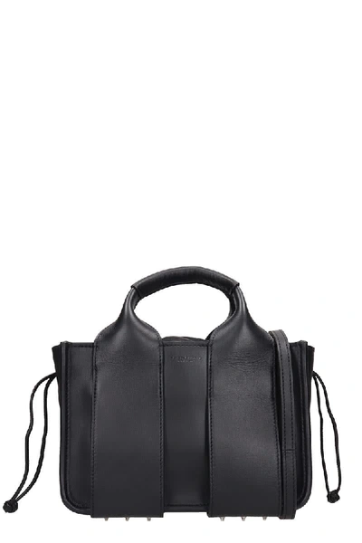 Shop Alexander Wang Rocco Small Tot Hand Bag In Black Leather