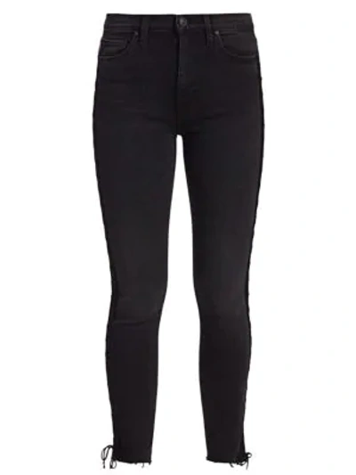 Shop Hudson Barbara High-rise Lace Up Skinny Jeans In Helix