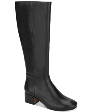 kenneth cole black leather boots