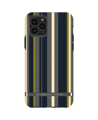 Shop Richmond & Finch Navy Stripes Case For Iphone 11 Pro In Navy Striped