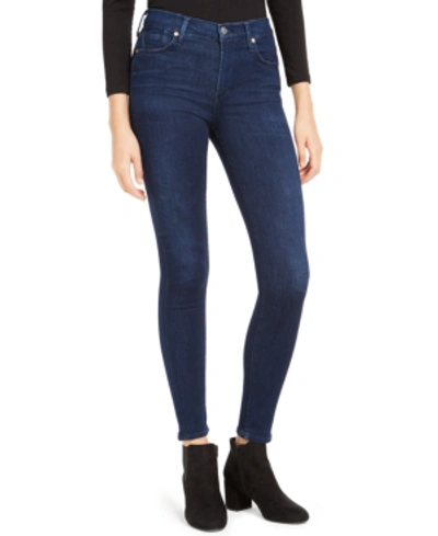 Shop Citizens Of Humanity Rocket Mid-rise Skinny Jeans In Nebula (dk