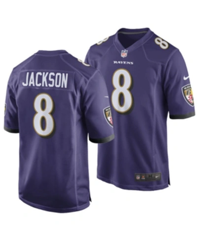 Shop Nike Men's Lamar Jackson Baltimore Ravens Game Jersey In Purple