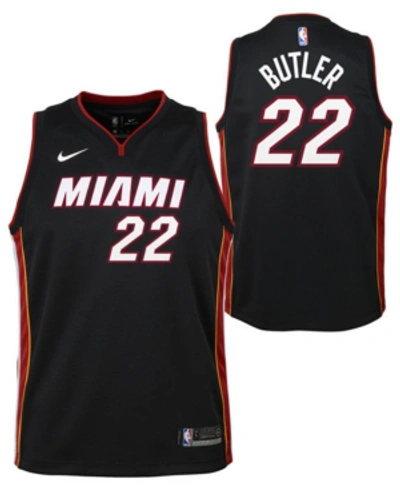 Shop Nike Big Boys Jimmy Butler Miami Heat Icon Swingman Jersey In Black