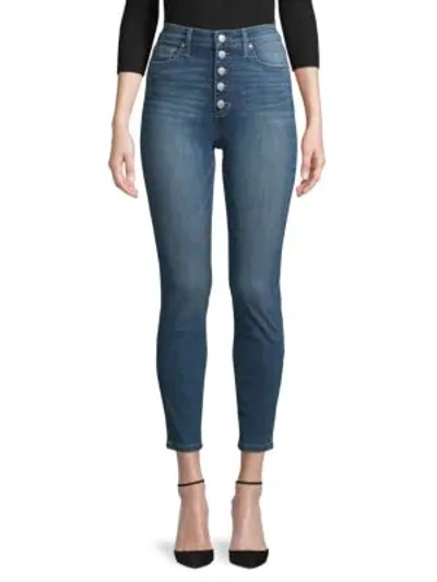 Shop Joe's Jeans Button-fly Cropped Jeans In Blue