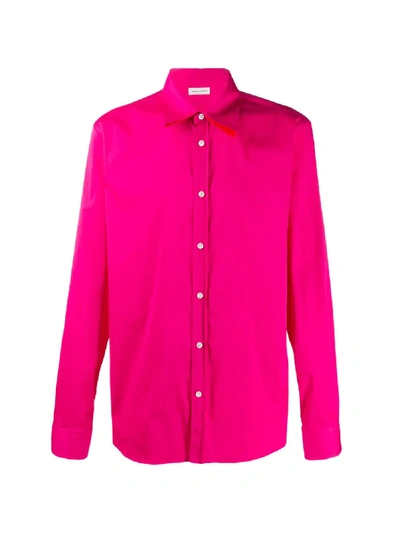 Shop Alexander Mcqueen Double Collar Shirt In Pink