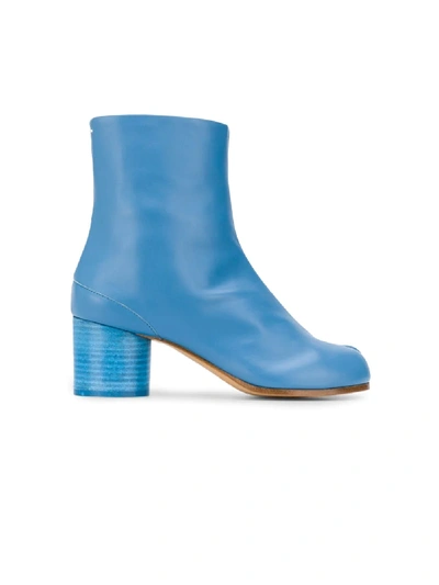 Shop Maison Margiela Tabi 60mm Ankle Boots In Blue
