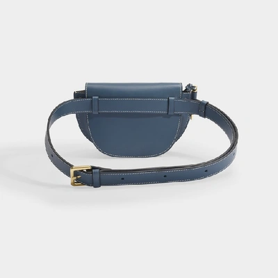 Shop Loewe Mini Gate Belt Bag In Blue