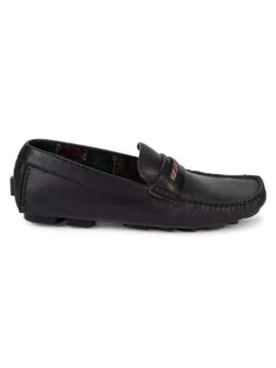 Shop Robert Graham Slip-on Loafers In Black