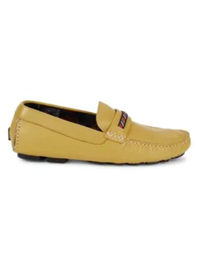 Shop Robert Graham Slip-on Loafers In Mustard