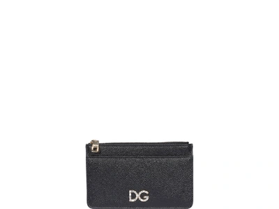 Shop Dolce & Gabbana Logo Cards Holder In Black