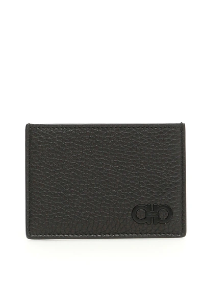 Shop Ferragamo Firenze Cardholder In Nero (black)