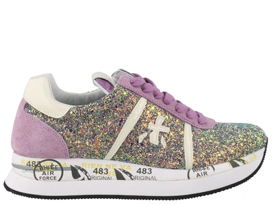 Shop Premiata Conny Sneakers In Multicolor
