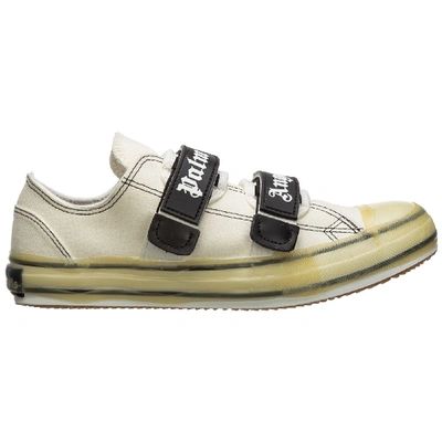 Shop Palm Angels Vulcanized Sneakers In Bianco