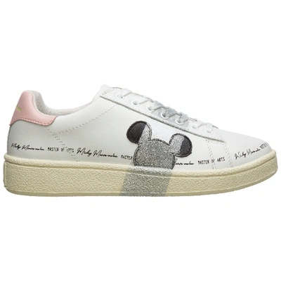 Shop Moa Master Of Arts Disney Sneakers In Bianco