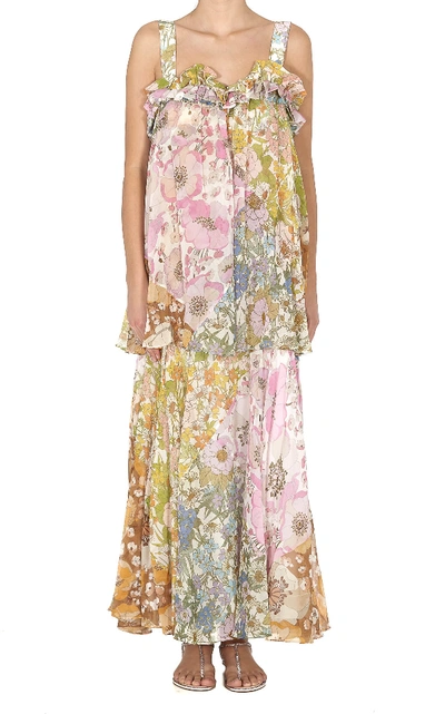 Shop Zimmermann Super Eight Maxi Dress In Multicolor