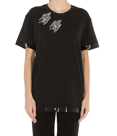 Shop N°21 Swallow Jewel T-shirt In Black