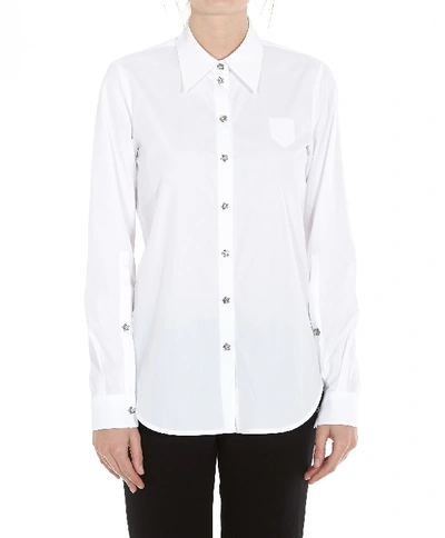 Shop N°21 Star Button Shirt In White