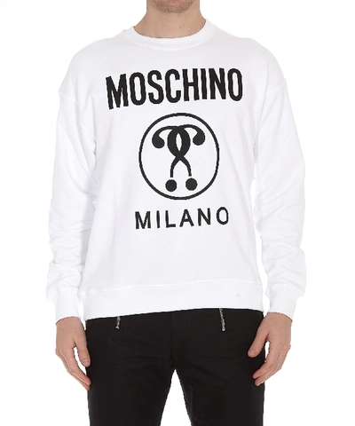Shop Moschino Couture Sweatshirt In White
