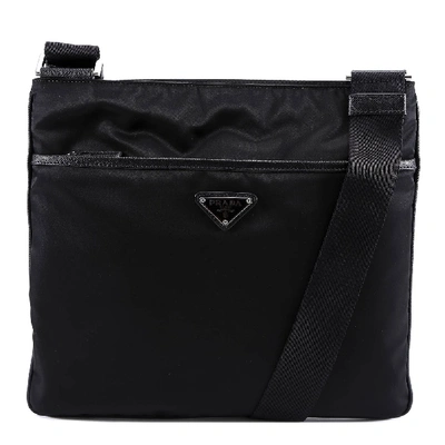 Shop Prada Bandoliera Shoulder Bag In Black