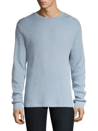 Shop Theory Organic Waffle Long-sleeve Sweater In Slope