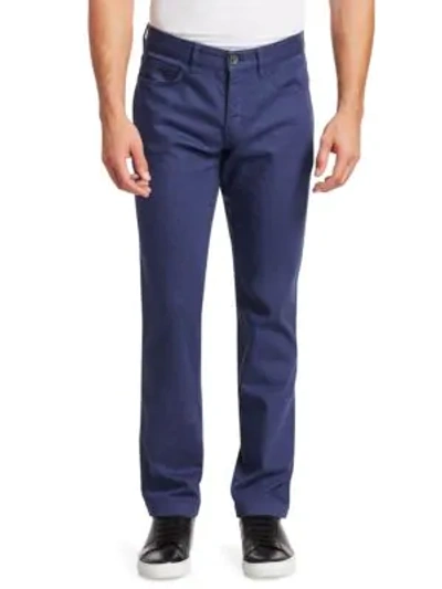 Shop Saks Fifth Avenue Collection Five-pocket Pants In High Blue