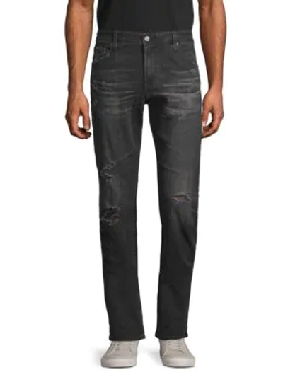 Shop Ag The Tellis Modern Slim-fit Jeans In Black