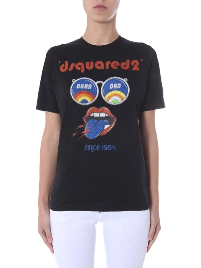 Shop Dsquared2 Round-neck T-shirt In Black