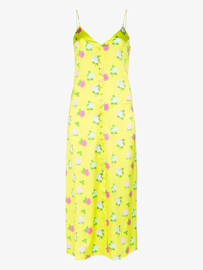 Shop Bernadette Hailey Floral Print Dress In Yellow