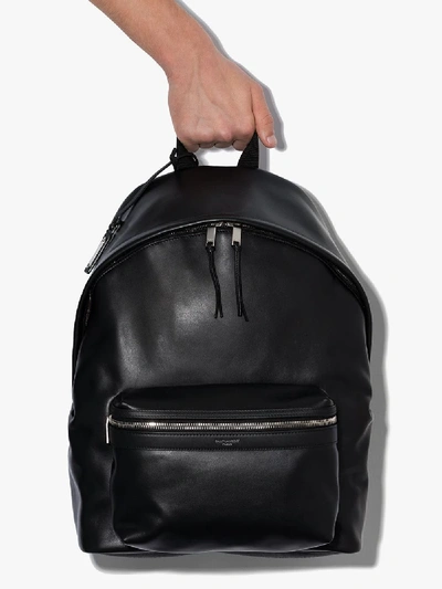 Shop Saint Laurent Black Classic Leather Backpack