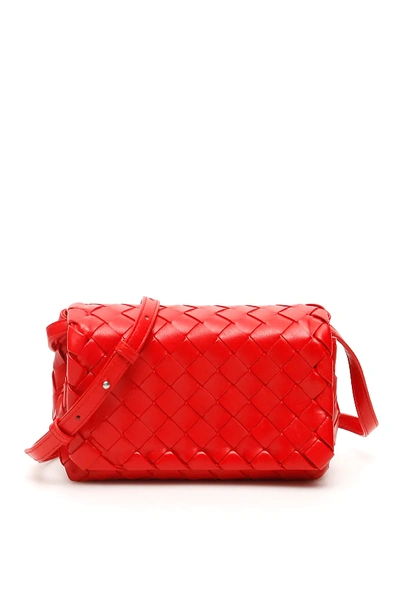 Shop Bottega Veneta Intrecciato Mini Bag In Red