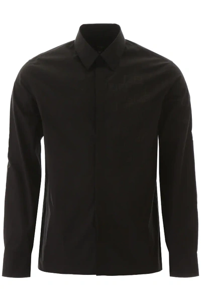 Shop Fendi Faded Ff Shirt In Black