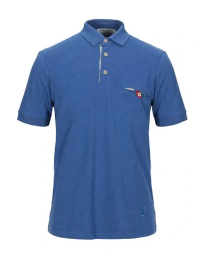 Shop Trussardi Polo Shirts In Pastel Blue