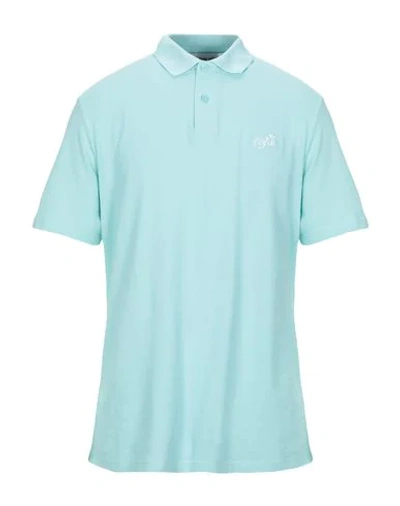 Shop Band Of Outsiders Polo Shirts In Turquoise