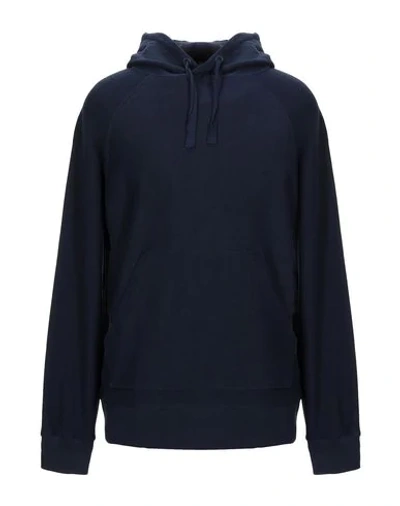 Shop Filippa K Hooded Sweatshirt In Dark Blue