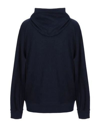 Shop Filippa K Hooded Sweatshirt In Dark Blue