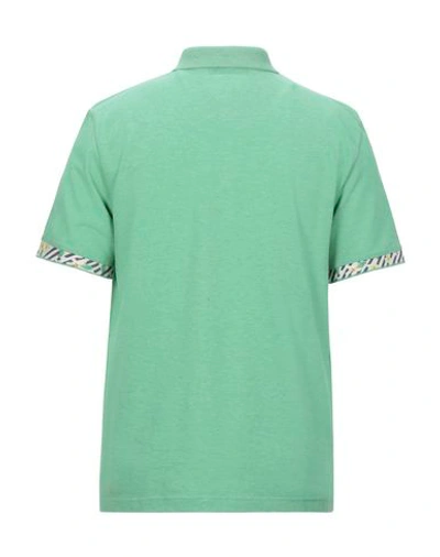 Shop Trussardi Collection Man Polo Shirt Green Size S Cotton