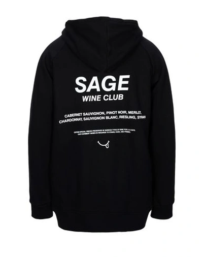 Shop Sage Hooded Sweatshirt In Black