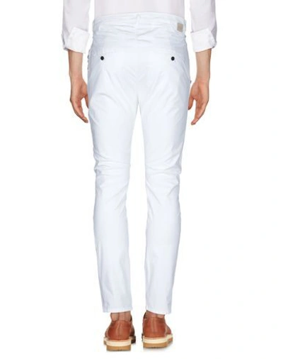 Shop Daniele Alessandrini Man Pants White Size 31 Cotton, Elastane