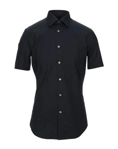 Shop Pal Zileri Man Shirt Midnight Blue Size 16 ½ Cotton, Elastane