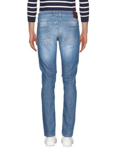 Shop Uniform Man Jeans Blue Size 36 Cotton, Elastane